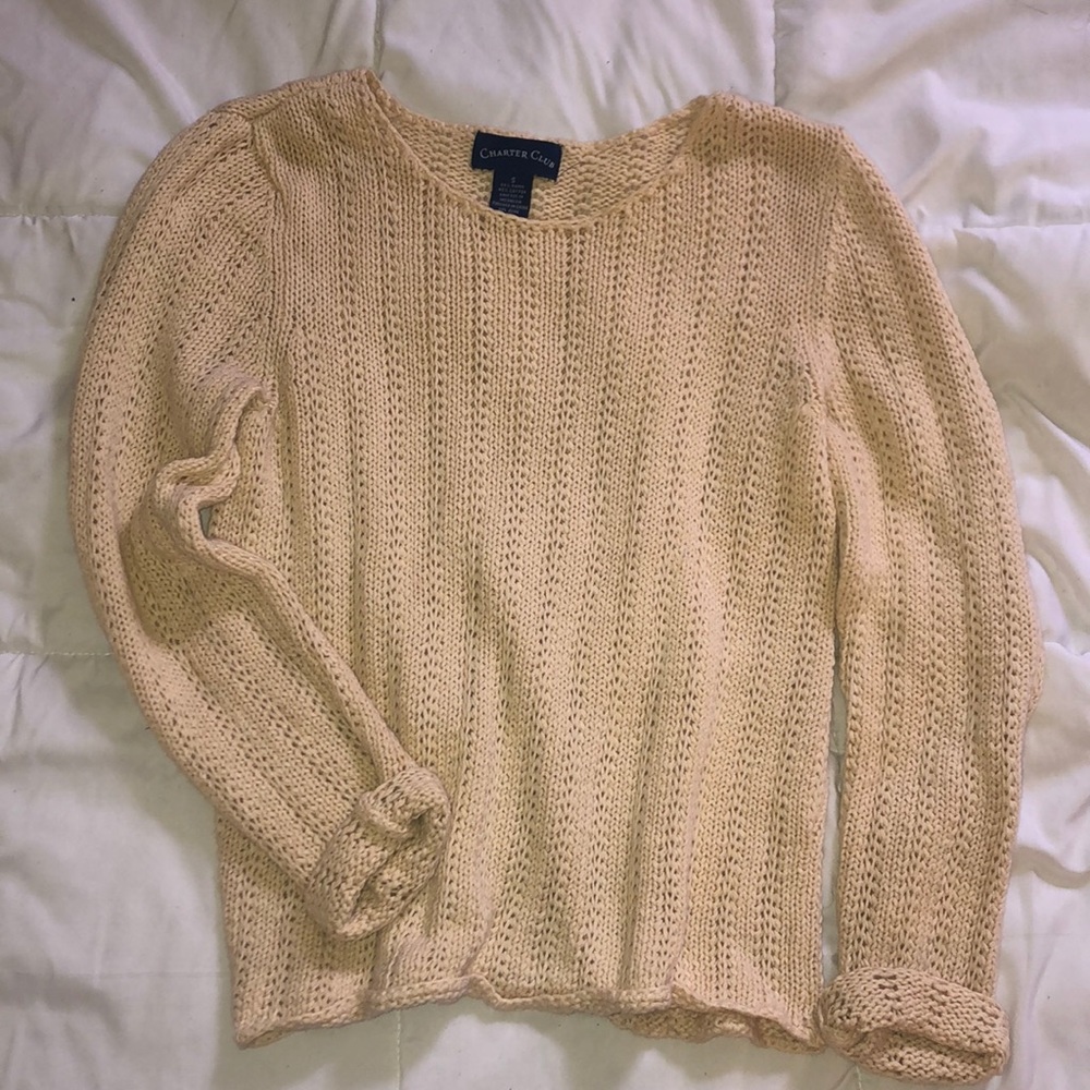 Charter Club Cream Sweater